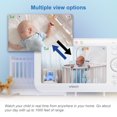 thumbnail image 4 of VTech VM5255-2 2 Camera 5” Digital Video Baby Monitor with Pan Scan and Night Light (White), 4 of 9