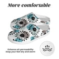thumbnail image 6 of KLL Watercolor Sunflower Pattern Adult Unisex Cozy Slippers,Fuzzy Slip-on Slippers TPR Sole Slippers Comfort Plush Home Footwear for Indoor & Outdoor-11, 6 of 7