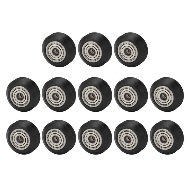 Cojinete de Rueda de Impresora 3D ANGGREK 13 Piezas En Forma de V Negra Profesional Fuerte