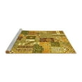 thumbnail image 2 of Ahgly Company Machine Washable Indoor Square Southwestern Yellow Country Area Rugs, 3' Square, 2 of 4