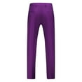thumbnail image 4 of YDDIAN Mens Classic Suit Pants Straight Fit Modern Formal Dress Pants Separate Trousers Purple 32, 4 of 5
