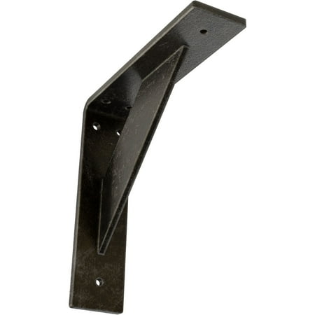 

Ekena Millwork 2 W x 8 D x 8 H Traditional Steel Bracket Antiqued Warm Silver