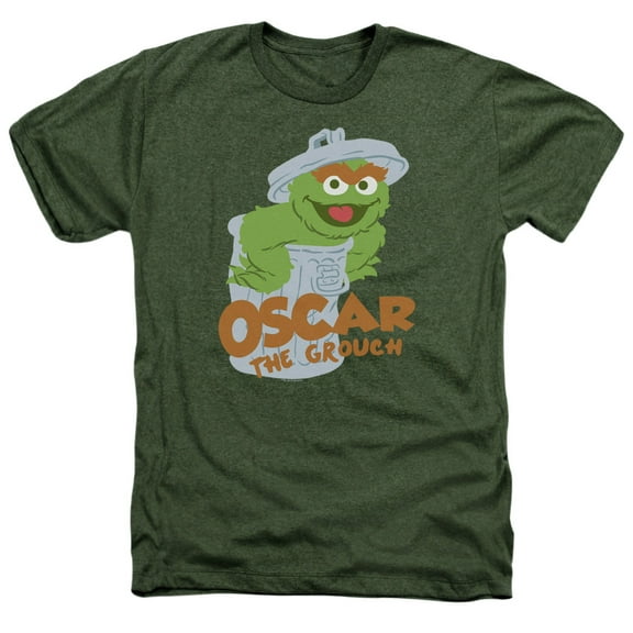 Sesame Street - Flat Oscar - Heather Short Sleeve Shirt - XXX-Large