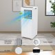 thumbnail image 4 of 8000 BTU AC portátil | Refrigeración, deshumidificador y ventilador 3 en 1 para habitaciones de hasta 350 metros cuadrados Incluye temporizador de 24 horas, control remoto y kit de ventana, 4 of 8