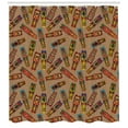 thumbnail image 3 of Ambesonne African Shower Curtain, Bakongo Totem, 69"Wx84"L, Multicolor, 3 of 3
