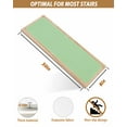 thumbnail image 5 of Green Non-Slip Stair Treads for Wooden Steps, 15 Pack-8x30in Carpet Stair Mats with Adhesive Backing, Noise-Reducing Step Covers for Indoor Stairs, Easy to Install & Residue-Free, 5 of 7