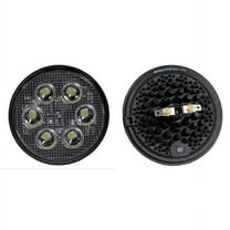 Maxxima Work Lamp,Angled,Round,White MWL-12-KIT