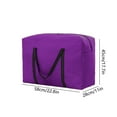 DPTALR Clothes Storage Bag Large Moving Bags With Zippers Carrying