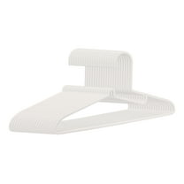 Unique Bargains Clothes Hangers Plastic Space Saving Hangers for Closet 20 Pcs Light Gray