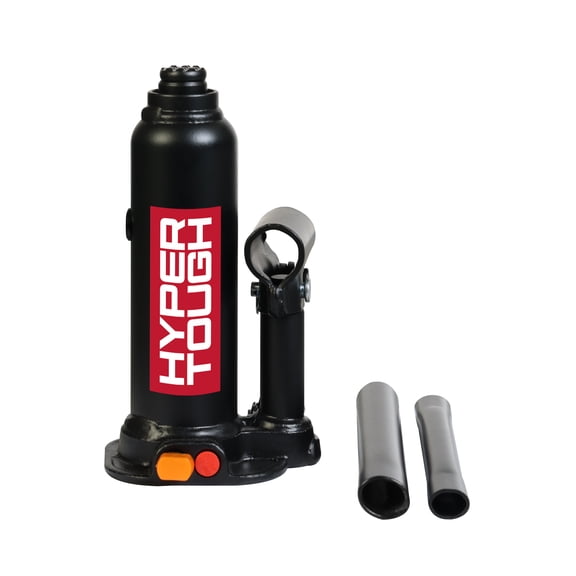 Hyper Tough T90203W Hydraulic Welded Bottle Jack, 2 Ton Black