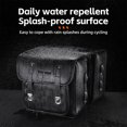 thumbnail image 3 of Retro Leather Bicycle Rearseat Bag Large Capacity Bike Rear Bag Universal Bicycle Rack Seats Bags Multifunctional Cycling Storage Side Bag, 3 of 8
