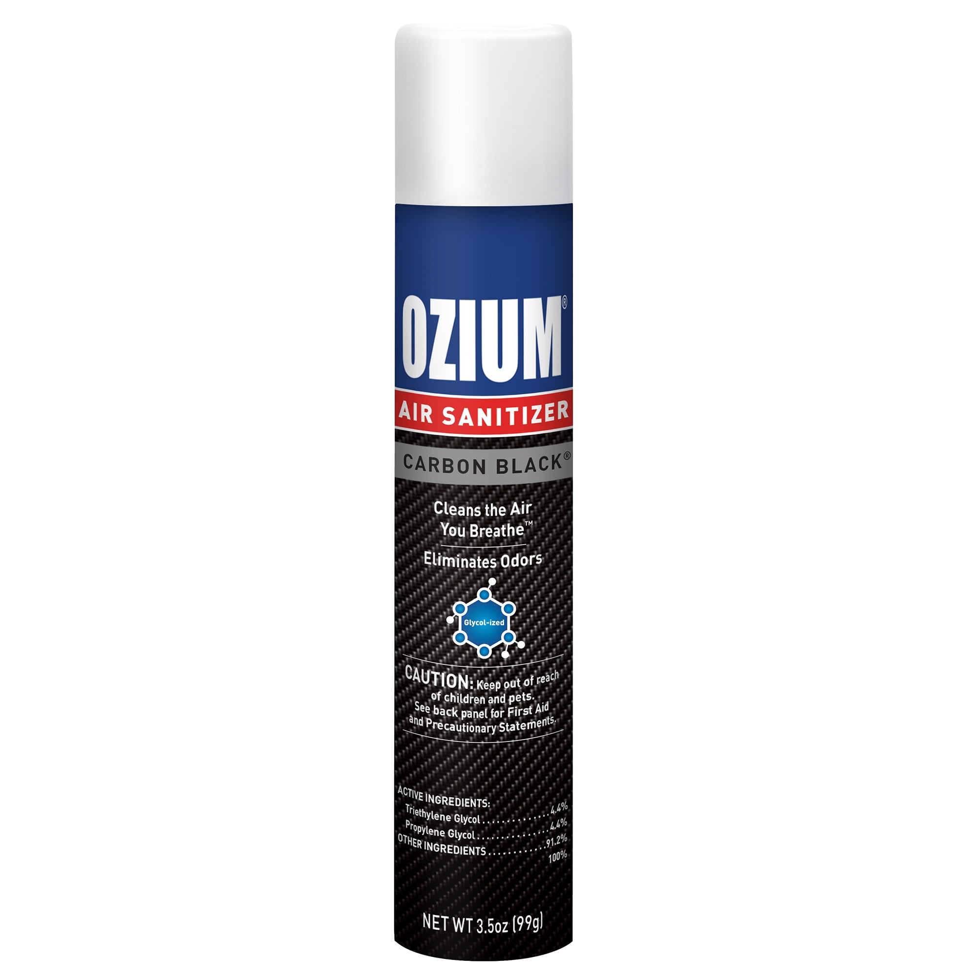 OZIUM Air Sanitizer Spray, 3.5oz, Carbon Black Fragrance