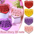 thumbnail image 2 of Saint-Valentin Petite Amie Forme Cœur Amour Fleurs Roses Rouges Note 3d K0s7 Mémo Anniversaire Pad Collant Cadeau, 2 of 8