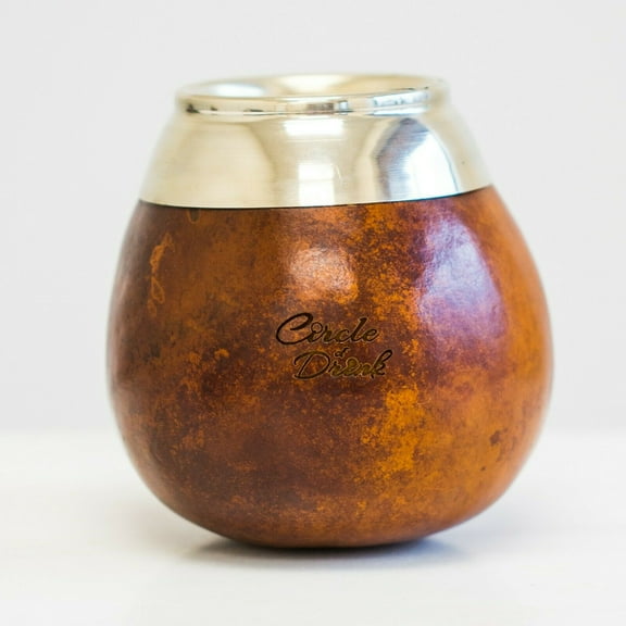 Sabi Cup Mocha - Handcrafted Yerba Mate Cup with Alpaca Silver Brim