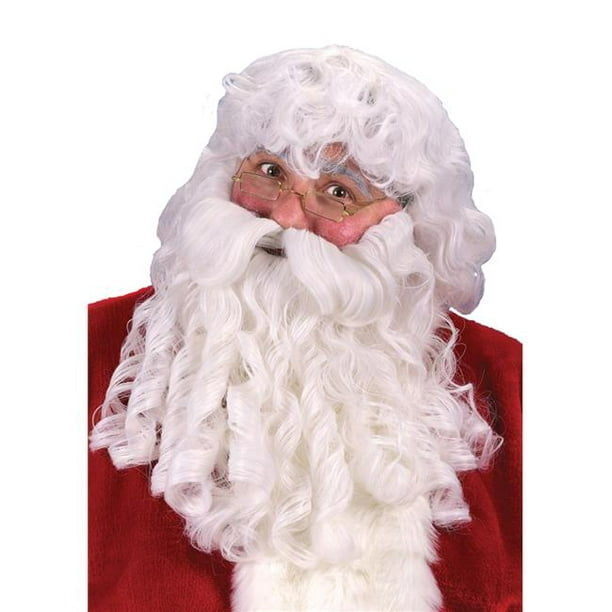 Morris Costumes FW7521 Costume de Luxe de Perruque de Moustache de Père Noël