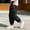 Black, variant on Purcolt Girls Cotton Linen Lantern Pants Casual Loose Fit Elastic Waist Cargo Pants Summer Beach Vacarion Wide Leg Tapered Bubble Pants for 7-16 Years
