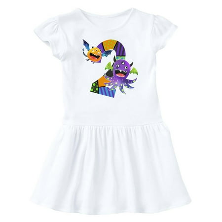 

Inktastic Fun Monsters Second Birthday Gift Baby Girl Dress
