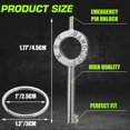 thumbnail image 2 of Handcuff Key, Cuff Key Compatible with Smith & Wesson Handcuff 100 300 1850 1900, 1.77" for S&W with Key Ring Sliver, 2 of 6