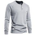 thumbnail image 2 of Men Summer Tops Men Technical Pants Long T Shirts for to Wear with Leggings Long Sleeved T Shirts Stripped for Sleeve Spandex Top Running Shirt Sleeve Scrub Pants J Men's Grey L, 2 of 7