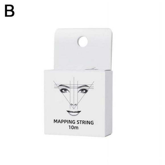 10M Pre-Inked Eyebrow Mapping String Effective and Easy-to-Use Black White Ink Eyebrow Thread Brow Marker Tattoo Eyebrows Point Cosmetic Tool