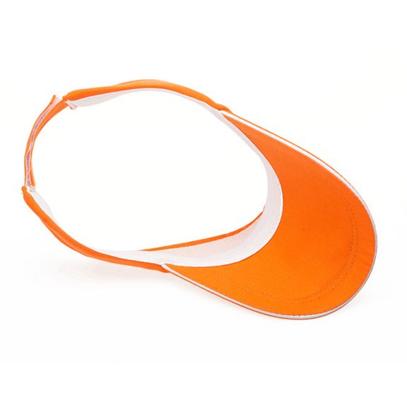 GOOHOCHY Sports Visor Hat Sun Visors Cotton 1Set for Summer Outdoor Activities Orange