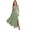 Sage, variant on Women's Cutout Ruffled Cap Sleeve Maxi Dress for Summer Party Occasion with 60% Polyester 40% Nylon Sleek Look