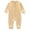 C-Khaki208, variant on Baby Boys Girls Romper Short Sleeve Round Neck Solid Color For Newborn Soft Summer Wear