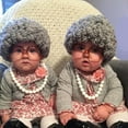 thumbnail image 2 of Limorve Wig Cap,Winter Kids Wig Cap Little Granny Curly Hair Hat Newborn Photo Props Accessories, 2 of 2