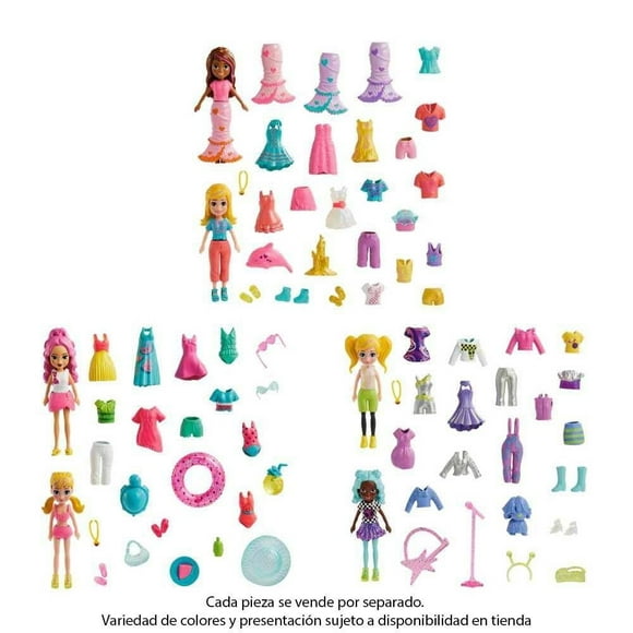 Set de Juego Polly Pocket Paquete de Modas Grande Varios Modelos 1 Pieza