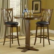 Hillsdale Dynamic Designs 3 Piece Pub Table Set in Brown Cherry by Hillsdale Furniture