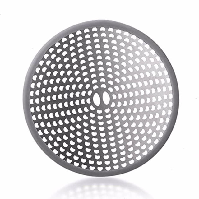 Cubierta de Desagüe de Ducha Bearachild Acero Inoxidable Fregadero de Bucle de Silicona Gris