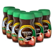 Nescafé Clasico Decaf, Dark Roast Instant Coffee 7 oz. (1 Box of 6)