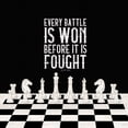 thumbnail image 2 of Reed, Tara 26x26 White Modern Wood Framed Museum Art Print Titled - Rather be Playing Chess I-Every Battle, 2 of 4