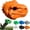 F, variant on Dinosaur Squirrel Feeder, Funny Animal Head Hanging Feeder Box for Backyard Patio Garden