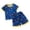 Blue, variant on Girls Pajamas for Kids Summer Pjs for Girl Pajama Sets 2Pcs Short Sleeve Top Sleepwear for Teen 8-15 (Pink, 10-11 Years)