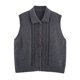 thumbnail image 1 of Blusa de poliéster para mujer, sin mangas, lisa, con cuello en V, informal, cómoda, de invierno, sin mangas, sin capucha, para exteriores, chaquetas, 1 of 2