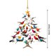thumbnail image 2 of Decoración navideña 2D plana de acrílico Decoración festiva Colgante con diseño de árbol colorido Adecuado para árboles de Navidad Ventanas Navidad, 2 of 5