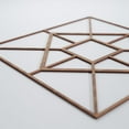 thumbnail image 5 of Ekena Millwork 23 3/8"W x 23 3/8"H x 1/4"T Large Jamestown Decorative Fretwork Wood Wall Panels, Walnut, 5 of 18