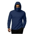 thumbnail image 2 of Gamivast Men's Athletic Hoodie Long Sleeve T-Shirts With Built In Face Mask Running Tops Outdoor Workout Gym Training Breathable Quick Dry, 2 of 7