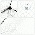 thumbnail image 3 of MasteelfCA 100pcs Hair Nets Invisible Elastic Mesh (Black), 3 of 7