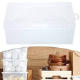 thumbnail image 2 of 10pcs Transparent Plastic Storage Box With Flip, Multi-Purpose Handicraft Storage Box Art Supplies Storage Box Plastic Sewing Box Beads Pencil Notebook, 2 of 11
