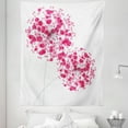 thumbnail image 1 of Pink Tapestry, Conceptual Dandelion Design Bouquet Modern Flower Arrangement Gardening Plant Romantic, Fabric Wall Hanging Decor for Bedroom Living Room Dorm, 5 Sizes, Pearl Pink, by Ambesonne, 1 of 1