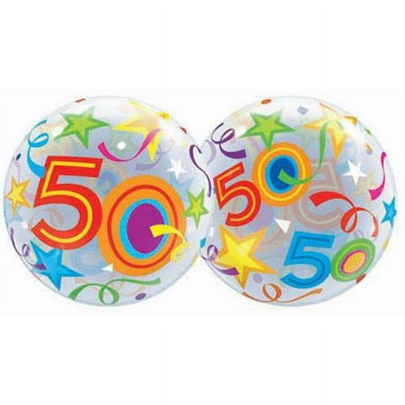 Loftus International Q2-4171 22 in. 50 Brilliant Stars Bubble Balloon