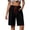 01# Black, variant on Bermuda Shorts for Women High Waist Relaxed Fit Paper Bag Button Detail Adjustable with Pockets Multi-Pockets Exterior Pocket Summer Casual Beach Workout Lounge S-3XL