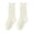 Beige, variant on Girls Mid-Calf Socks Cotton Blend Princess Socks Ruffled Trim Spring and Summer School Socks Uniform Student Socks Orange Size 9-12 Years