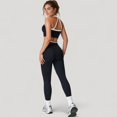 thumbnail image 3 of Women's High Waist Seamless Leggings with Tummy Control and Sculpting Fit for Active or Casual Everyday Wear - X Large, Black, 3 of 7