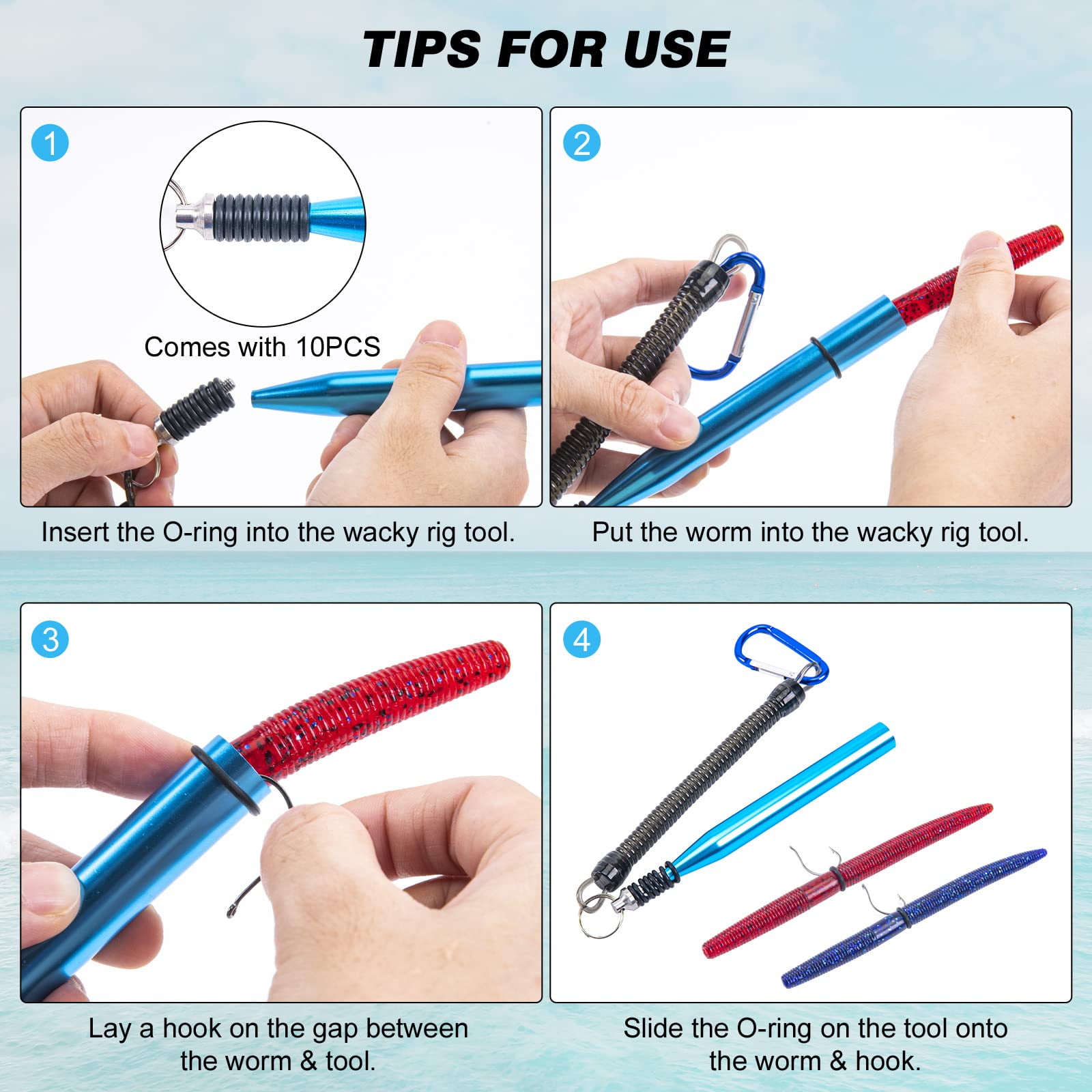 Goture Wacky Worm Fishing Lure Kit With Soft Philippines - View #10