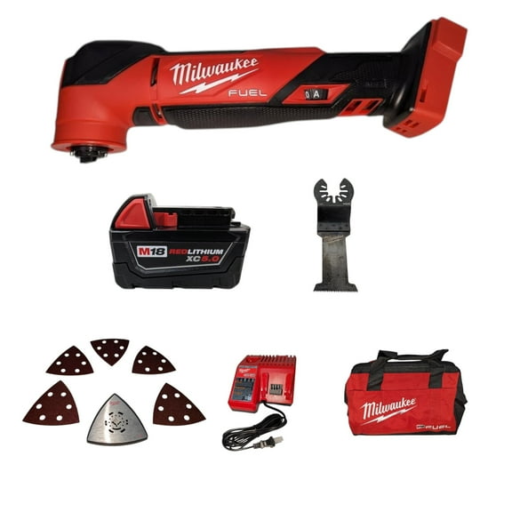 MILWAUKEE M18 FUEL Oscillating Multi-Tool Kit – 20,000 OPM, Auto-Load, LED Light, XC5.0 Battery & Charger (Model 2836-21)