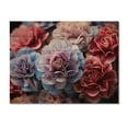 thumbnail image 3 of Designart "Carnations landscape Vibrant III" Floral Print on Natural Pine Wood, 3 of 5