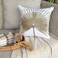 thumbnail image 4 of Pillow Cover, White Designer Pillow Cover 16x16 inch (40x40 cm), eclectic pillow Cover, Linen Cushion Cover&nbsp;Sofa, Nature & Floral, Tree, Beaded, Modern - Love Grows On Trees, 4 of 10
